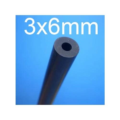 3mm ID 6mm OD NBR tube,Nitrile butadiene rubber tubing, resistance to Diesel, petrol, lubricating oil resistant hose pipe