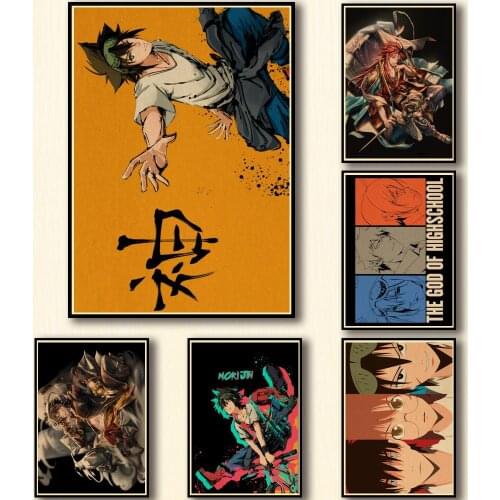 44 Designs The God of High School Kraftpaper Poster Artwork Fancy Wall Sticker for Coffee House Bar