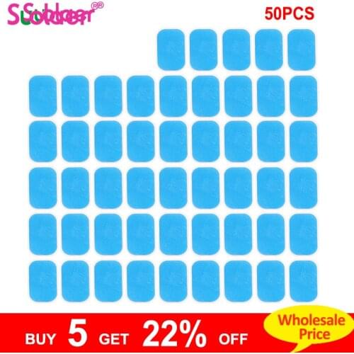 50PCS Replacement Gel Pads For EMS Trainer Weight Loss Abdominal Muscle Stimulator Exerciser Replacement Massage Gel Drop Ship