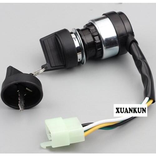 ATV Kart Accessories 5-pin Electric Door Lock Start Ignition Switch Key
