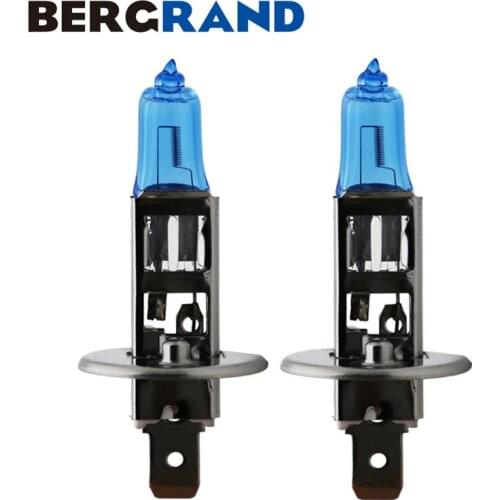 H1 Halogen 12V 55W lamps for car Xenon Gas 4300K Super White Fog Light Bulbs Quartz Glass Light Bulbs For Cars Ford Honda 2PCS