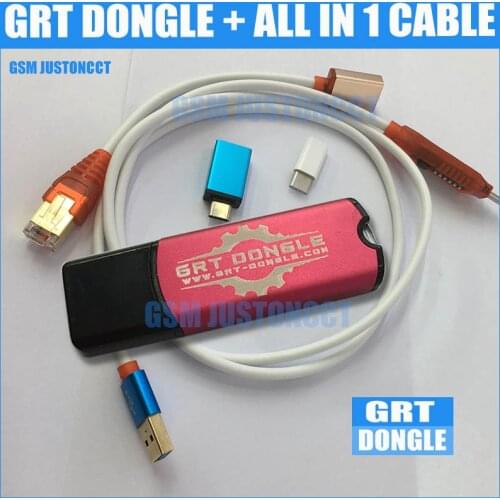 GRT dongle KEY powerful +all in 1 cable for Qualcomm Tool IMEI repair remove FRP for Samsung Huawei HTC NOKIA LG SONY oppo vivo