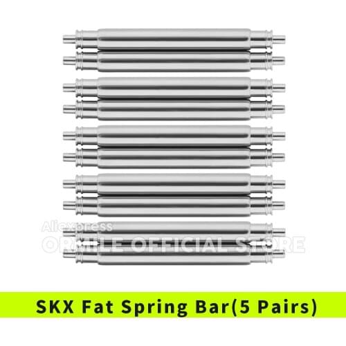 Well Made 22mm SKX Fat Spring Bar Stainless Steel (5 Pairs) Easy Removing