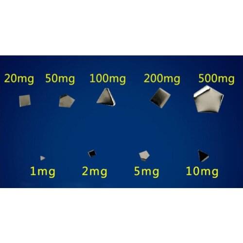 1mg-500mg M1 grade Stainless steel Milligram Calibration Weight Set For Electric scale Balance Test 0.1~1g