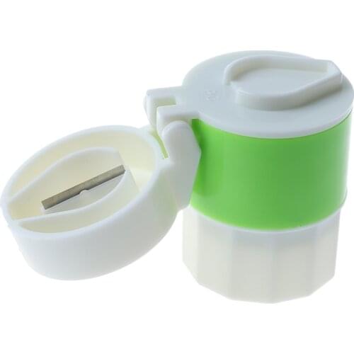 Multifunction Pill Cutter Pulverizer Tablet Grinder Splitter Box Storage Crusher