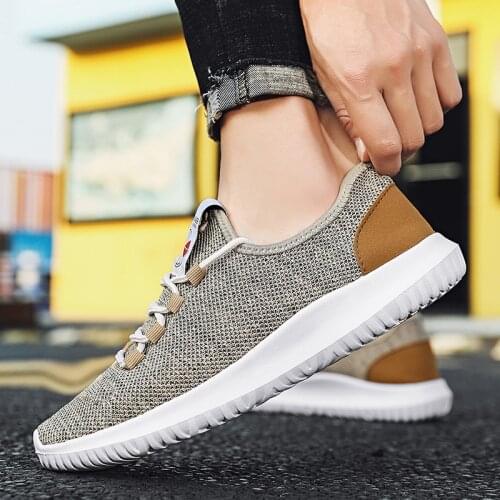 Mens Sneakers Summer Super Breathable 2020 New Men Running Shoes Fabric Light No-slip Comfortable Outdoor Walking Footwear