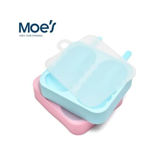 Wholesale/retail,free shipping, Silicone ice cube tray ice cream box Popsicles