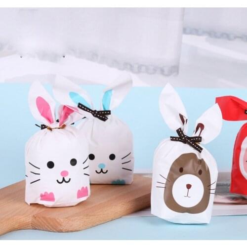 Plastic Candy Bag Baby Shower Boy/Girl Treat Bag Children Birthday Party Decorations Kids First Party Favor Bags Gift Packaging