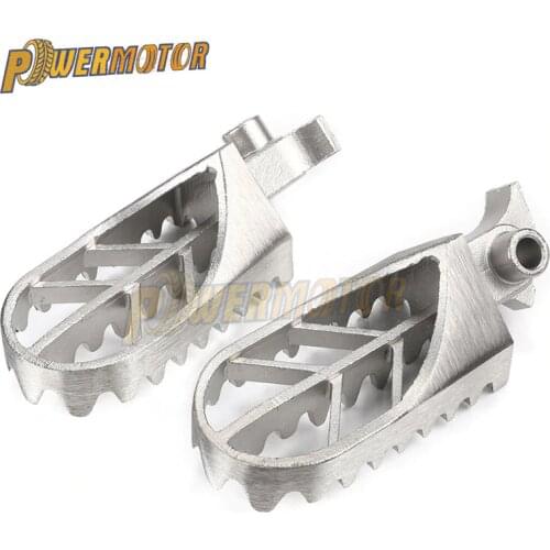 Motorcycle Foot Pegs Footpeg Stainless Steel Foot Peg Front Footrests For Harley Honda Kawasaki Yamaha Suzuki Pit Dirt Bike