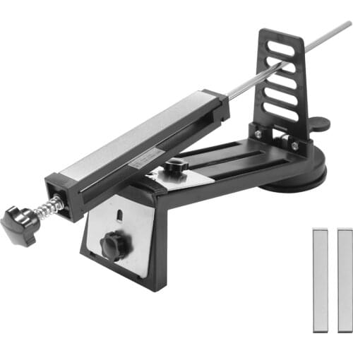 Professional Stainless Steel DMD Fixed Angle Cutting SharpeningTool Solid Grinding Kitchen Sharpening Tool with 3 Whetstone