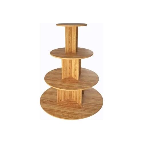 Promotion Desk Display Stand Convenience Store Supermarket Maternal and Infant Store Zhongdao Multi-functional Solid Wood Textur