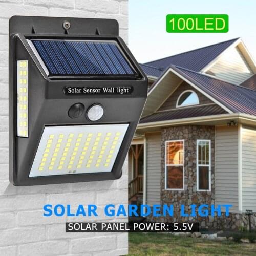 1-4pcs luz Solar Light Solar Light Outdoor Solar Lamp PIR Motion Sensor Wall Light Waterproof Solar Powered Sunlight for Garden