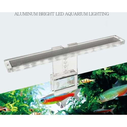 LED Aquarium Lamp Plant Light Fits Tanks 3-8MM Thickness Aquatic Lamp Aquarium Bracket Light Home Accessories