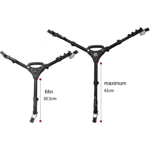 Photo Weifeng WT-700 Pro 3 Wheels Pulley Universal Folding Camera Tripod Dolly Base Stand for photography