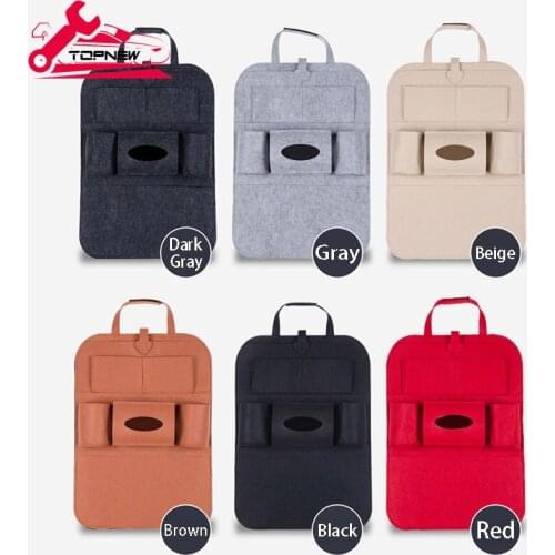 Universal Car Backseat Organizer Back Seat Multi-pocket Storage Bag , Versatile Car Seat Organizer Storage Compartments