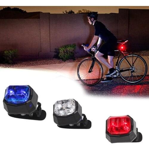 Bike light 3 modes 2 LED Back Rear Tail Light Lamp Safety Flashing Warning Red Bicycle light bike accessories #SW