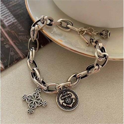 Miuoxion Vintage Anchor Heart Wing Bracelet Personality Cross Fashion Jewelry For Women Feature Namour Charm Gift All Seasons