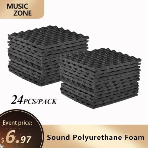 Recording Studio Acoustic Foams Panels Sound Insulation Foam Pad Studio Soundproof Wedge Foam Video Noise Insulation Sponge Wall