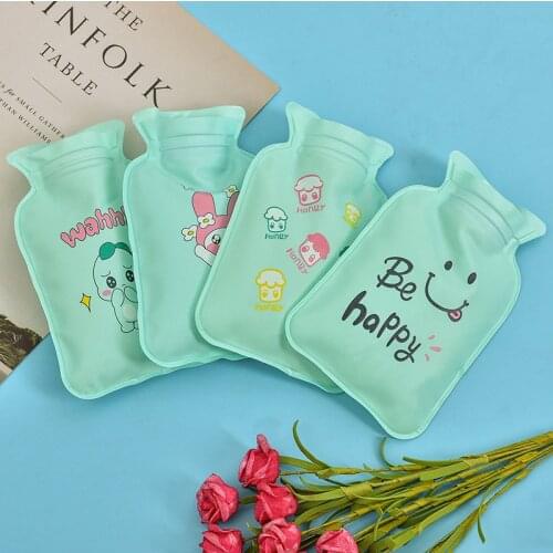 1 PCS Cute Cartoon Hot Water Bottle Hot Water Warmer Screw Portable Hand Warmer Water-filling Hot-water Bag Warming Product