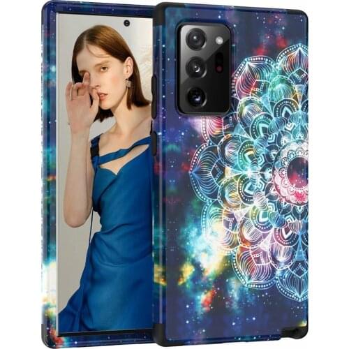For Galaxy Note Ultra Cases,Datura Flower Heavy Duty Shock Absorption Cover Protector Case Fit Samsung Galaxy Note 20 Cases