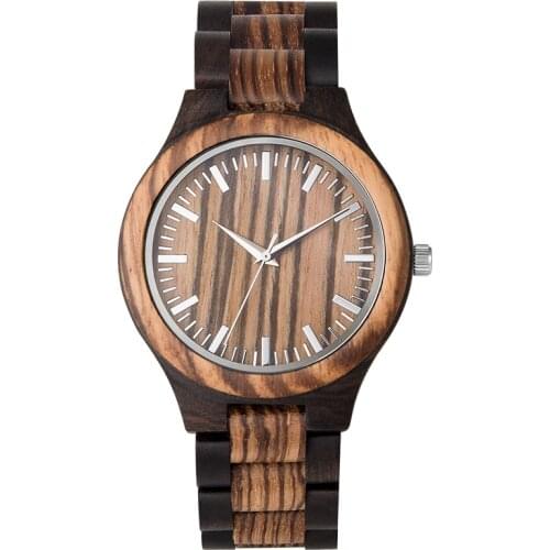 Handmade Wooden Watches for Women Men Quartz Analog Gifts for Lover