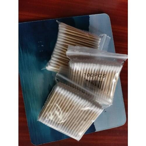 Wooden stick cotton swabs double-headed disposable sanitary cotton swabs ears make-up remover cotton swabs