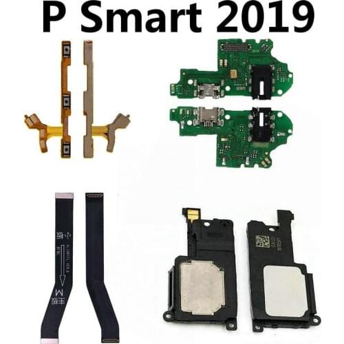 Flex For Huawei P Smart 2019 Charging Port Dock For P Smart 2019 Power Volume buttons flex cable For P Smart 2019 Loud Speaker
