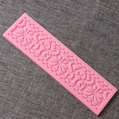 Baking Tools Icing Fondant Lace Mold Gum Paste Modelling Cake Lace Mat Silicone Molds Decoration Gift