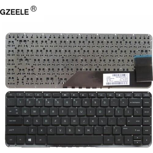 GZEELE English Laptop Keyboard FOR HP Slatebook 14-P000 14-p 14-p010nr 14-p091nr Keyboard English layout white black color