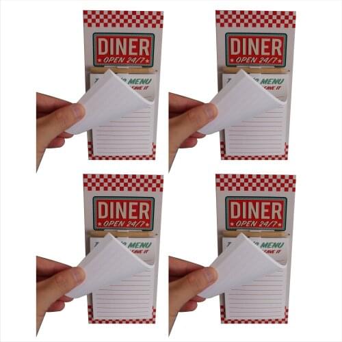 Magnetic Notepads 4 PCS for Refrigerator Grocery Shopping List and Reminders 50 Sheets Per Memo Pad With Pencil Set OEM Welcome