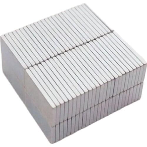 100pcs Magnetic Materials Block 10x5x1mm N35 Super Strong Powerful Neodymium Magnet Cuboid Block Magnet Rare Earth Neodymium