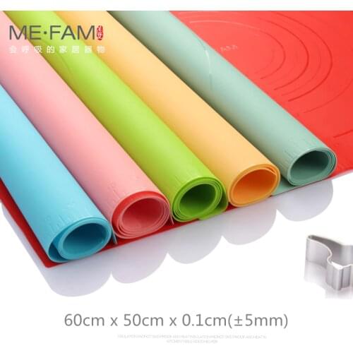 ME.FAM New Large Size 60x50cm Ripples Silicone Baking Mat Non Slip Heat Resistance Kneading Dough Placemat Non Stick Pastry Pads