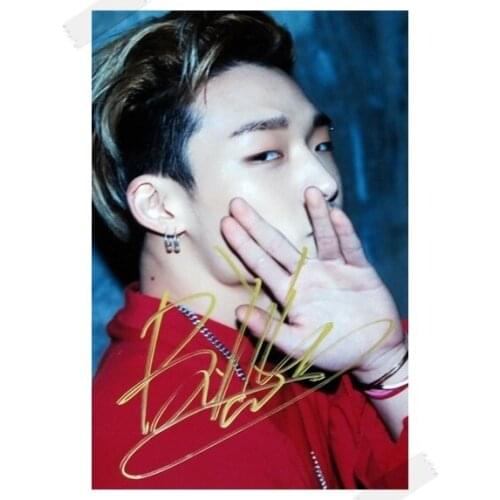 MOBB Bobby autographed signed photo 4*6 inches freeshipping new korean 02.2017