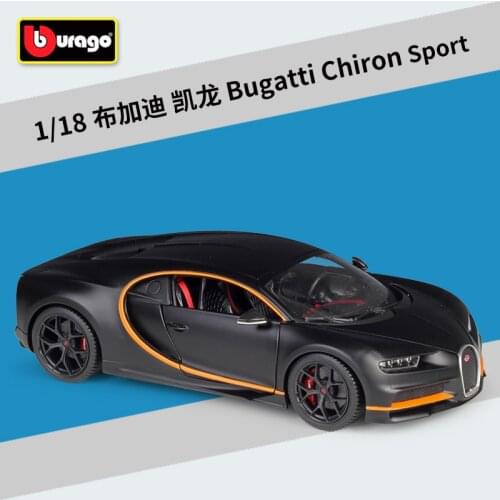 Bburago 1:18 Chiron Sport Super Running Simulation Alloy Car Model Collect gifts toy