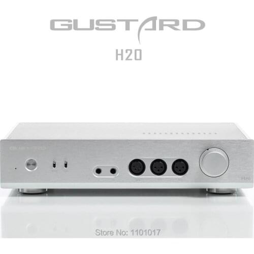 Gustard H20 Full XLR Headphone Amp PreAmplifier HIFI EXQUIS Class A Dual LM49720 Balanced Output