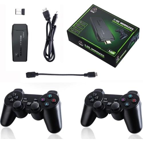 Newest M8 Mini Game Consoles2.4G wireless Gamepad 4K Game Console player For PS1 Built in 10,000 Games
