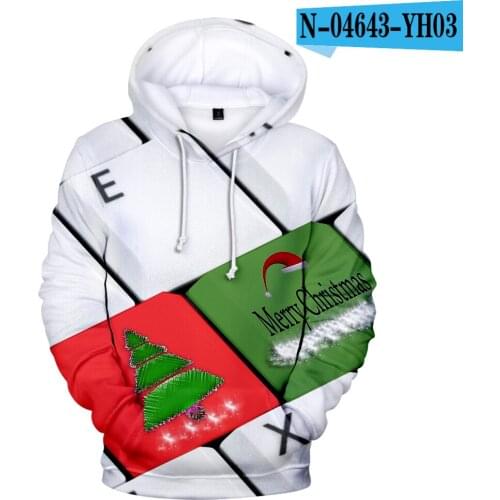 New Santa Claus Newest Merry Christmas Hoodies Christmas Clothes Men/women/boy/girl Pullover Fashion Autumn Winter Casual Hooded
