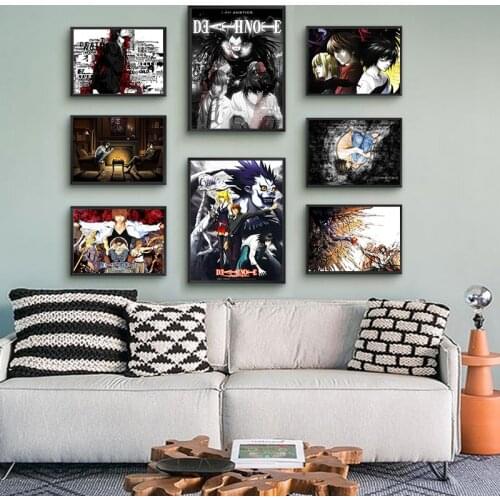 Death Note Canvas HD Prints Poster Clear Image Wall Stickers Home Decoration Prints home art Brand