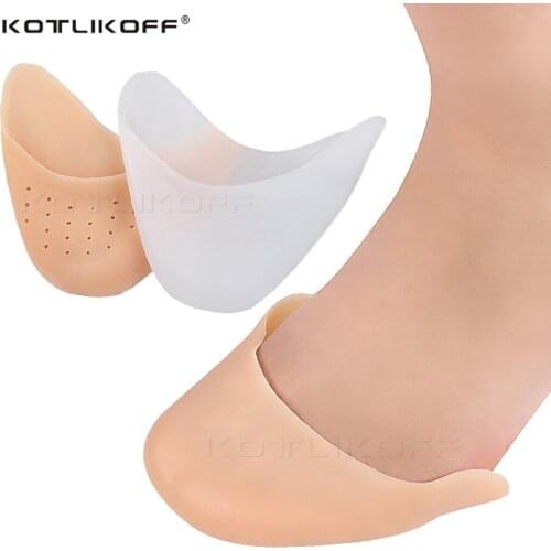 Silicone Gel Dance Point Pads Foot Protection Ballet Dancing Foot Tip Protector Gel Shock Absorbing Inserts Protective Toe Pad