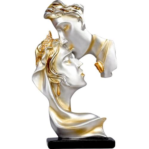 Couples Statue Wedding Art Decor Gift Lovers Sculpute Decorative Sshelf Decor For House Rome Decoration Figure Statue Home Decor