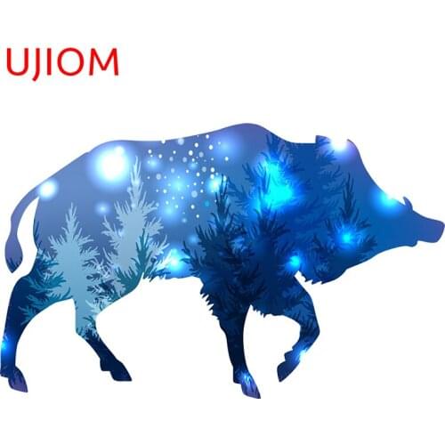 UJIOM Starry Boar Personalise Wall Decorations Living Room Moisture Proof Decorative Decals Home Office Room Decor Wall Stickers