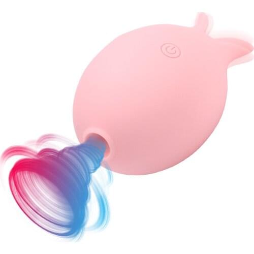 Clit Sucking Vibrator 10 Speeds 2 in 1 Clitoris Stimulator Nipple Vaginal Massager Female Orgasm Masturbator Tongue Licking Egg