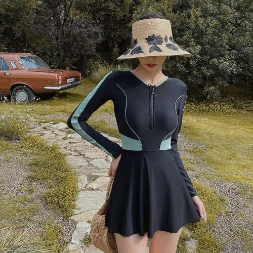 Womens Swimwear Fused Swimsuit Female Rash Guard Monokini Woman One Piece Biquini Infantil High Waist Sports Covering Minus Age