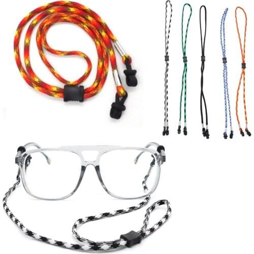 1PC Sunglasses Adjustable Neck Strap Cord Eyeglass Glasses Lanyard String Holder Non-slip Halter Sports Glasses Hanging Rope