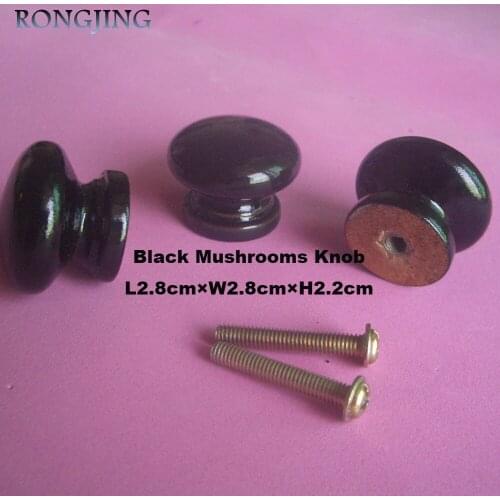 10x Wooden Kitchen Cabinet Drawer Knobs Mushrooms Cupboard Closet Cabinet Handles Furniture Wooden Pulls Bookcase Shoes Box Knob