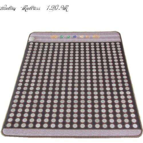 2019 Good new! Natural tourmaline jade heating mattress Infrared heat mattress jade physical therapy sleeping mat 1.2X1.9M