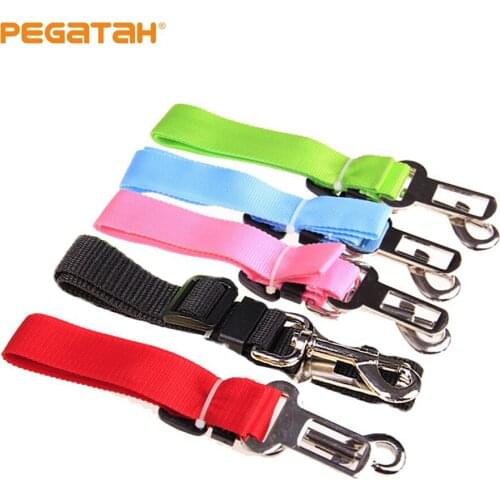 Pet Dog Cat Car Seat Belt For Accessories Goods Animals Adjustable Harness Lead Leash Travel Clip