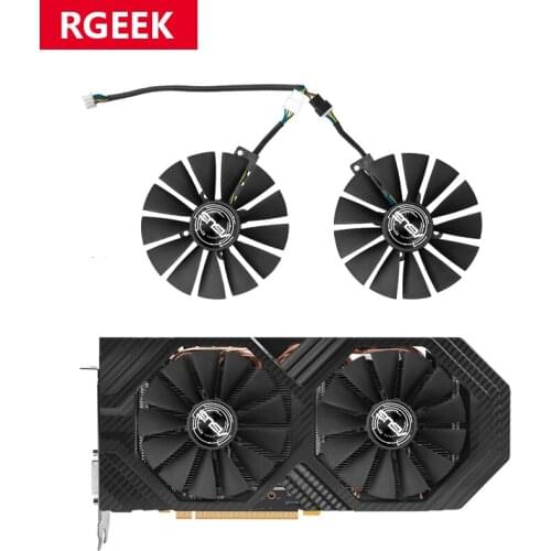 Free Shipping T129215SM 95mm Cooler Fan For ASUS STRIX RX 470 580 570 GTX 1050Ti 1070Ti 1080Ti Gaming Video Card Cooling Fan