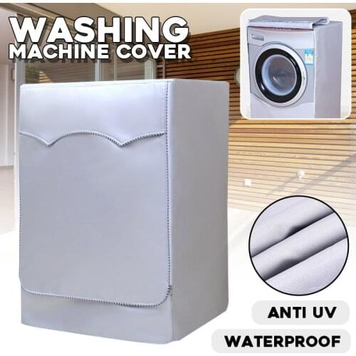 Fully Automatic Roller Washer Sunscreen Washing Machine Waterproof Cover Dryer Polyester Silver Dustproof Washing Machine Cover