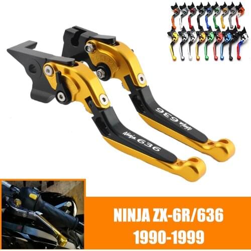 For KAWASAKI ZX 6R 636 ZX-6R 1990 1991 1992 1993 1994 1995 1996-1999 CNC Motorcycle Adjustable Brake Clutch Lever Levers Folding